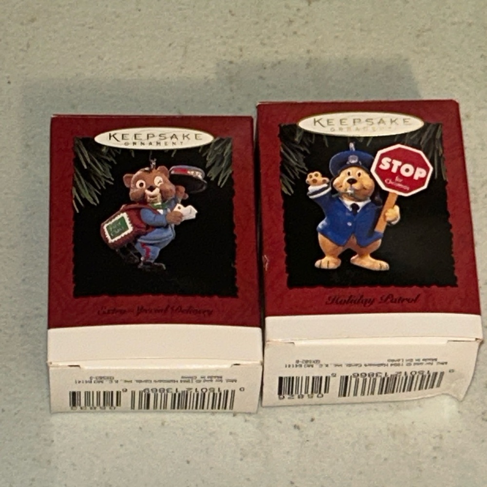2 Hallmark Keepsake 1994 Patrol Ornaments